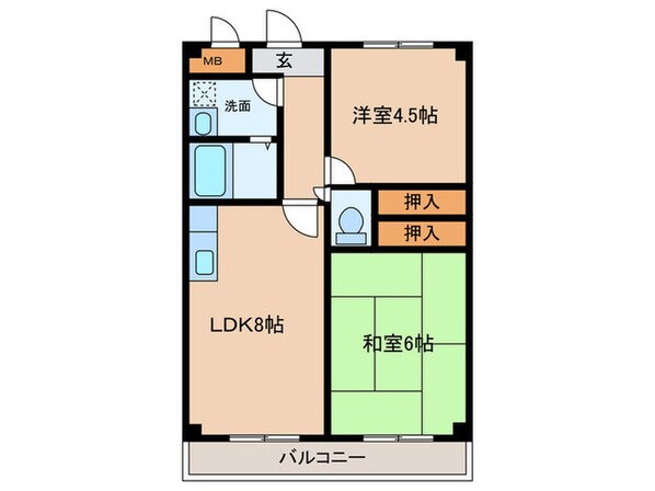 ラフォ－レ塚口の物件間取画像